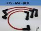 Mobile Preview: K75 ignition wires - M4 Connector - RED