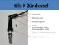 Preview: K100-2 V - Zündkabelsatz Silikon für Bosch Kerzen (oder andere mit SAE Anschluss) - schwarz