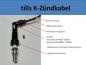 Preview: K100-4V & K1100 - LT - RS - Zündkabel Silikon - SAE Anschluss - Schwarz