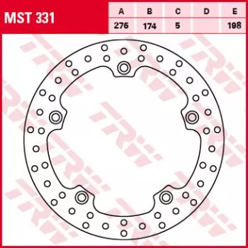 Brake disc rear - R850 - R1100 - R1150 - MST331