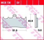 MCB736 SV Sinter Street -	Set with 2 Pads for one disc